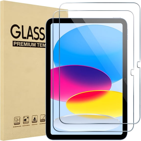 GJX 2026 New 2Pcs Screen Protector 10.9 10Th Generation 2022,Tempered Glass Film Guard for 10.9" 10 for Tablet Protection,Daily Use,Office,School