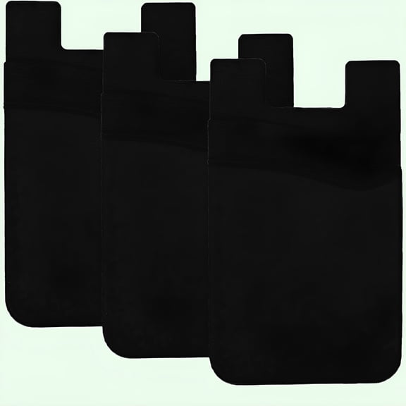 GJX 2026 New 3 Pack Adhesive Phone Wallet Card Holder for Phone Case,For Everyday Carry,Travel,Work,Shopping,Quick Access to Cards