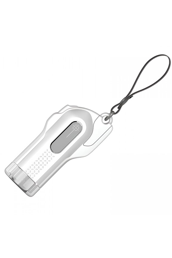 2026 New 3 in 1 Spring Loaded Window Punch and Seatbelt Cutter Keychain, Emergency Escape Tool Car Window Glass Breaker Seat Belt Cutter (White)