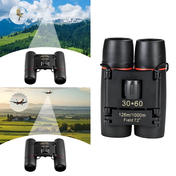 GJX 2026 New 30*60 Zoom Binoculars for Adults High Powered Military Binoculars Concerts Large View Waterproof,For Outdoor Adventures,Wildlife Watching,Hiking,Sports Events,Concerts,Travel