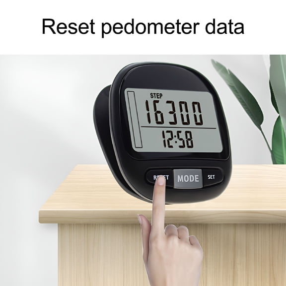 GJX 2026 New 3D Pedometer with Clip and Strap, Walking Distance Miles, Calorie Counter for Walking,Hiking,Running,Fitness Tracking,Step Counting,Exercise Monitoring