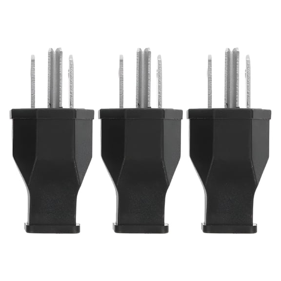 GJX 2026 New 3Pcs Electric Plugs Replacement Plugs 3 Prong Electrical Plug Extension Cord Ends (Us Plug), for Home Appliances, Extension Cords, Power Strips, Electrical Repairs, Office Equipment.