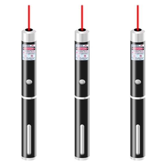 GJX 2026 New 3Pcs Laser Pointer,Precise Laser Light for Presentations,High-Visibility Laser Pointer High Power,For Office,Classroom,Home,Red