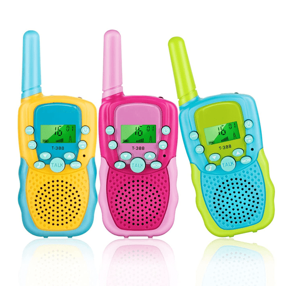 GJX 2026 New 3Pcs Walkie Talkies Kids Toy Walkie - Talkie Walkie Talkies for Kids Rich Colors for Outdoor Play Adventure Games Role Play Multicolor1