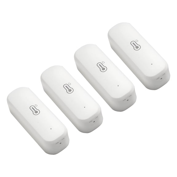 GJX 2026 New 4-Pack Smart Temperature&Humidity Sensor for Indoor Monitoring-Wireless Room Sensor with App Alerts&Voice Control Compatibility- Remote Temperature Monitor