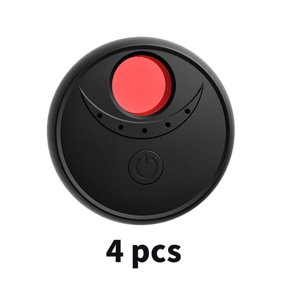 GJX 2026 New 4 Pcs Hidden Camera Detectors Mini Anti-Spy Hidden Bug and Camera Detector Real-Time Alarm Functioncamera Detector Spy Camera Finder for Home Office Travel Personal Security