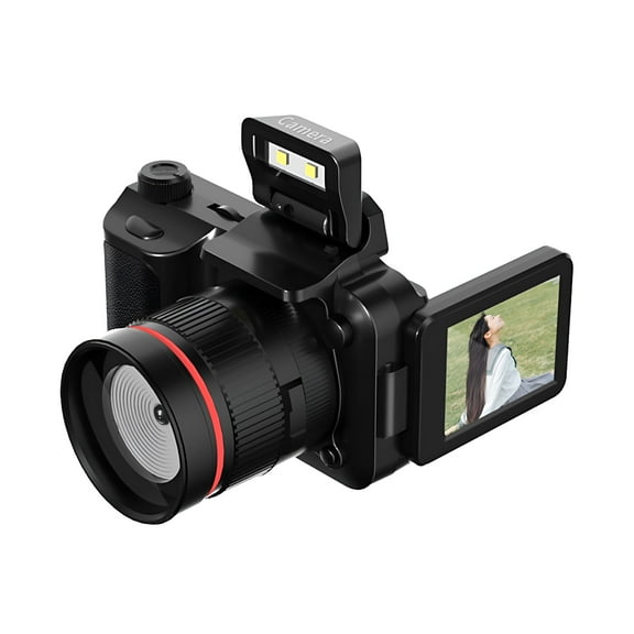 GJX 2026 New 4K Digital Camera for Photography,Vlogging,Travel Auto-Focus Camera with 180 Degrees 2.2 Inch Flip Screen 16X Resist Shaking Vlogging Camera for Video Compact Camera