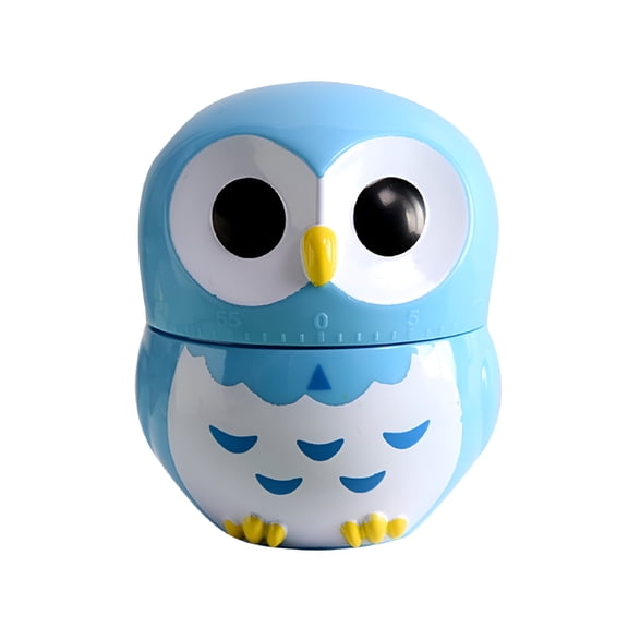 GJX 2026 New 55 Minutes Kitchen Timer Alarm Mechanical Owl Shaped Timer Clock Counting Tools for Cooking, Baking, Study, Office