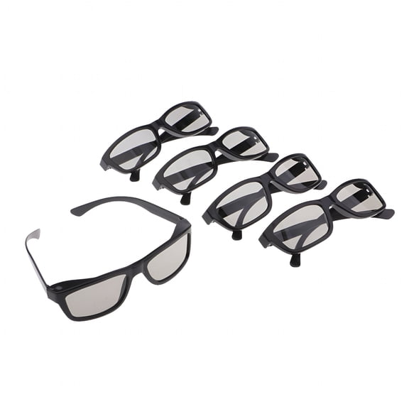 GJX 2026 New 5Pcs Passive Polarized 3D Glasses for Watching Movies 3D Glasses for Movies at Home,Cinema,Tv,Gaming,Family Entertainment,Home Theater