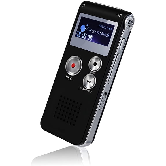 GJX 2026 New 8Gb Mini Portable Tape Dictaphone Voice Recorder for Meeting,Lecture,Interview,Study,Travel