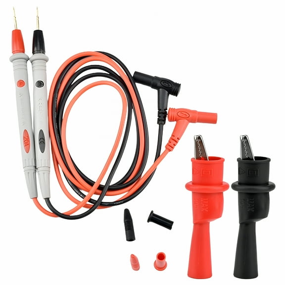 GJX 2026 New Ac 1000V/2A Multimeter Test Leads Universal Cable with Test Clips,For Electrical Testing,Circuit Diagnostics,Home Repair,Automotive Maintenance,Lab Use.