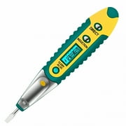 GJX 2026 New Ac/Dc Voltage Detector Pen, Non-Contact Lcd Digital Tester, Electric Test Tool with Led Light, 12-250V Range for Automotive and Home Electrical Diagnostics, Battery Included