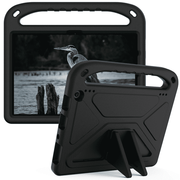 GJX 2026 New Accessories for Kindle Shockproof and Stain - Resistant for Fire Hd 10 Tablet Case Portable Handle for Kindle Accessories Black