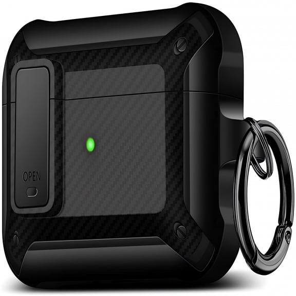 GJX 2026 New Airpods 1/2 Case Cover for Airpod 1/2,Military Armor Series Full-Body Air Pod 1/2 Case,Secure Lock Protective Case for Airpods,Wireless Airpod 1/2 Cases for Men Women
