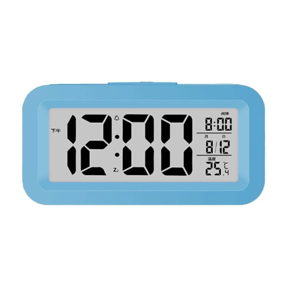 GJX 2026 New Alarm Clock,Adjustable Brightness Digital Clock,Portable Bedside Clock with Clear Temperature and Humidity Monitoring for Bedroom and Office