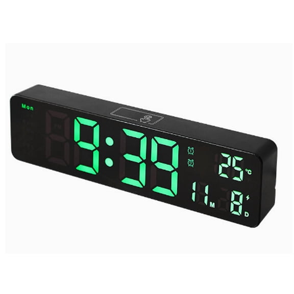 GJX 2026 New Alarm Clock,Clear Digital Clock with Colorful Led Display,Smart Bedside Clock with Automatic Night Mode and Adjustable Brightness,Feature Packed Alarm Clock with Touch Controls
