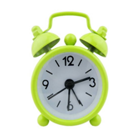 GJX 2026 New Alarm Clock Miniature Metal Alarm Clock Portable Table Clock Clear Sound Alarm Clock for Gentle Awakenings for Bedrooms Offices Dorm Rooms Bedside Tables Travel.