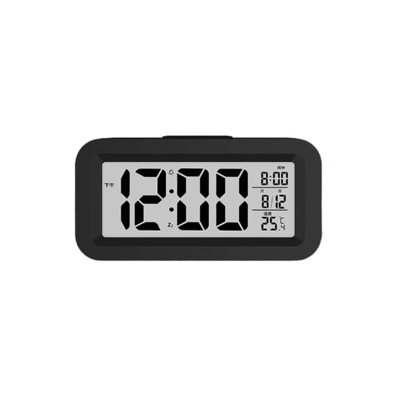 GJX 2026 New Alarm Clock Smart Digital Clock Customizable Bedside Clock Portable Battery Powered Alarm Clock for Bedrooms Travel Dorm Rooms Daily Routines Bedside Tables.