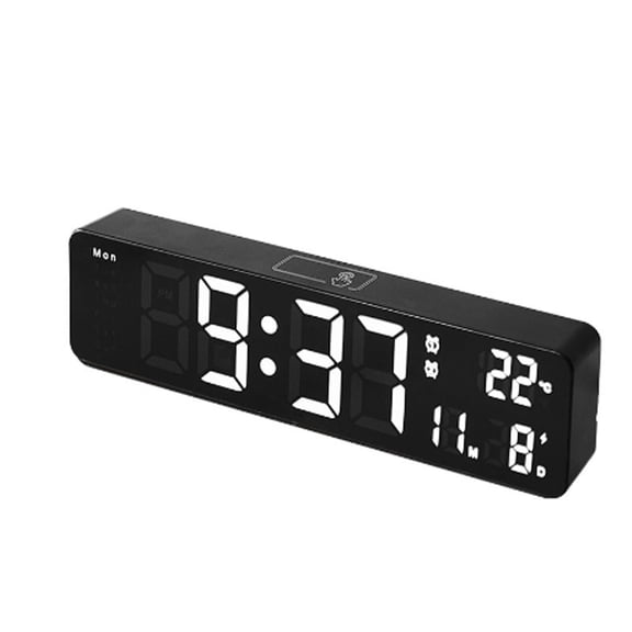 GJX 2026 New Alarm Clock Smart Digital Clock Innovative Bedside Clock with Adjustable Brightness & 12/24 Hour Format for Bedrooms Offices Dorms Kitchens Living Rooms