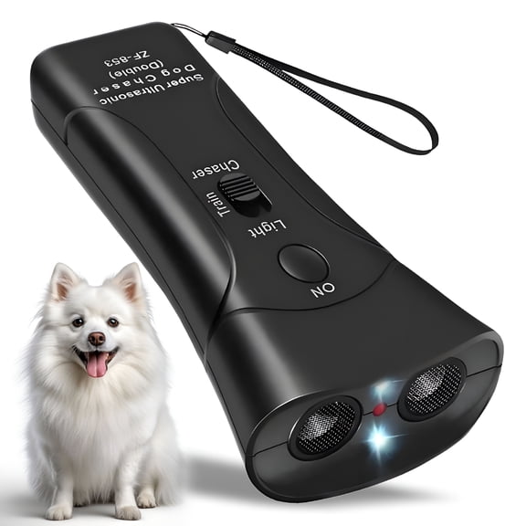 GJX 2026 New Anti Barking Control Device, Ultrasonic Dog Bark Deterrent with 3 Modes Led Light, Dual Sensor Dog Training Tool, Safe for Humans Dogs, Up to 33Ft Range