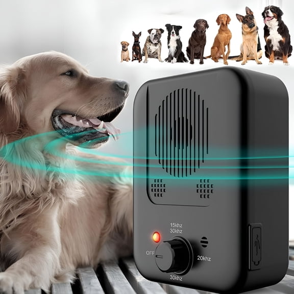GJX 2026 New Anti-Barking Device, Bark Control Device with 3 Modes, Keep the Peace with Gentle Effective Bark Control for Dogs,Pets,Puppy,Training,Indoor,Outdoor