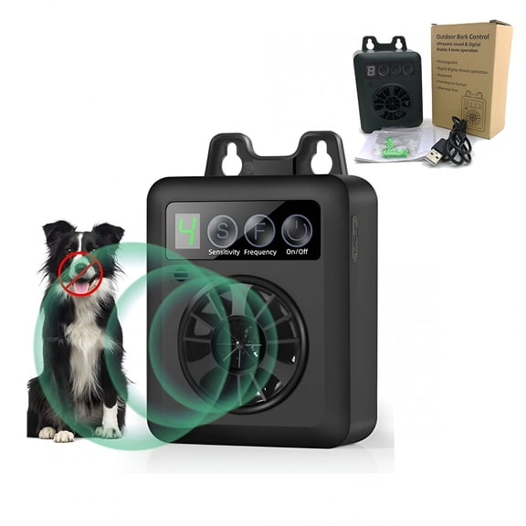 GJX 2026 New Anti Barking Device, Ultrasonic Bark Deterrent, Outdoor Silencer for Training, Noise Reduction, Pet Behavior Control, Neighborhood Peace, Outdoor Spaces