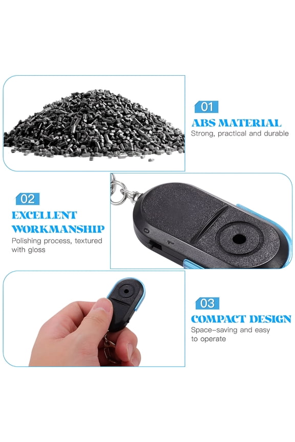 2026 New Anti-Lost Whistle Key Locator Sound Control Keychain Finder with Beeping Led for Home,Travel,Office,Car (Blue)