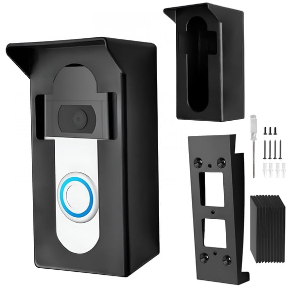 GJX 2026 New Anti-Theft Video Doorbell Mount,Doorbell Camera Mount,No Need to Drill for Home Security, Outdoor Use, Front Door, Apartment, Building Entrances