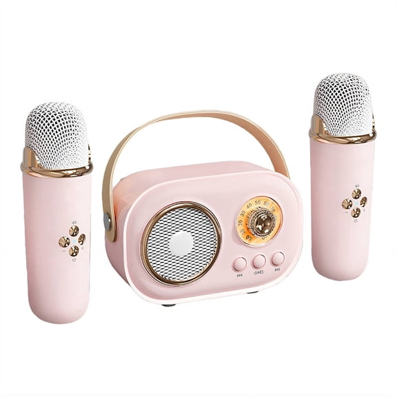 GJX 2026 New Audio Microphone Set High-Definition Sound Quality Audio Long Battery Life Fast Charging Lavalier Microphone Pink1 for Podcasts Interviews Content Creation Vlogging Meetings