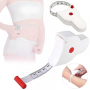 GJX 2026 New Automatic Telescopic Tape Measure,Perfect Body Tape Measure,Self-Tightening Body Measuring Ruler,Retractable Inch Scales Ruler,Perfect Waist Tape Measure