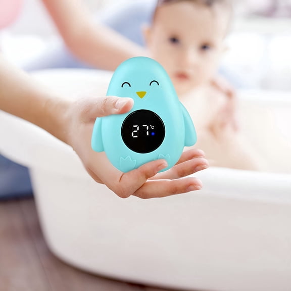 GJX 2026 New Baby Bath Water Thermometer-Electronic Digital Penguin-Shaped Bath Toy with Led Display,Accurate Temperature Monitoring for Infants,Safe Bathing Tool for Babies 0-6 Years