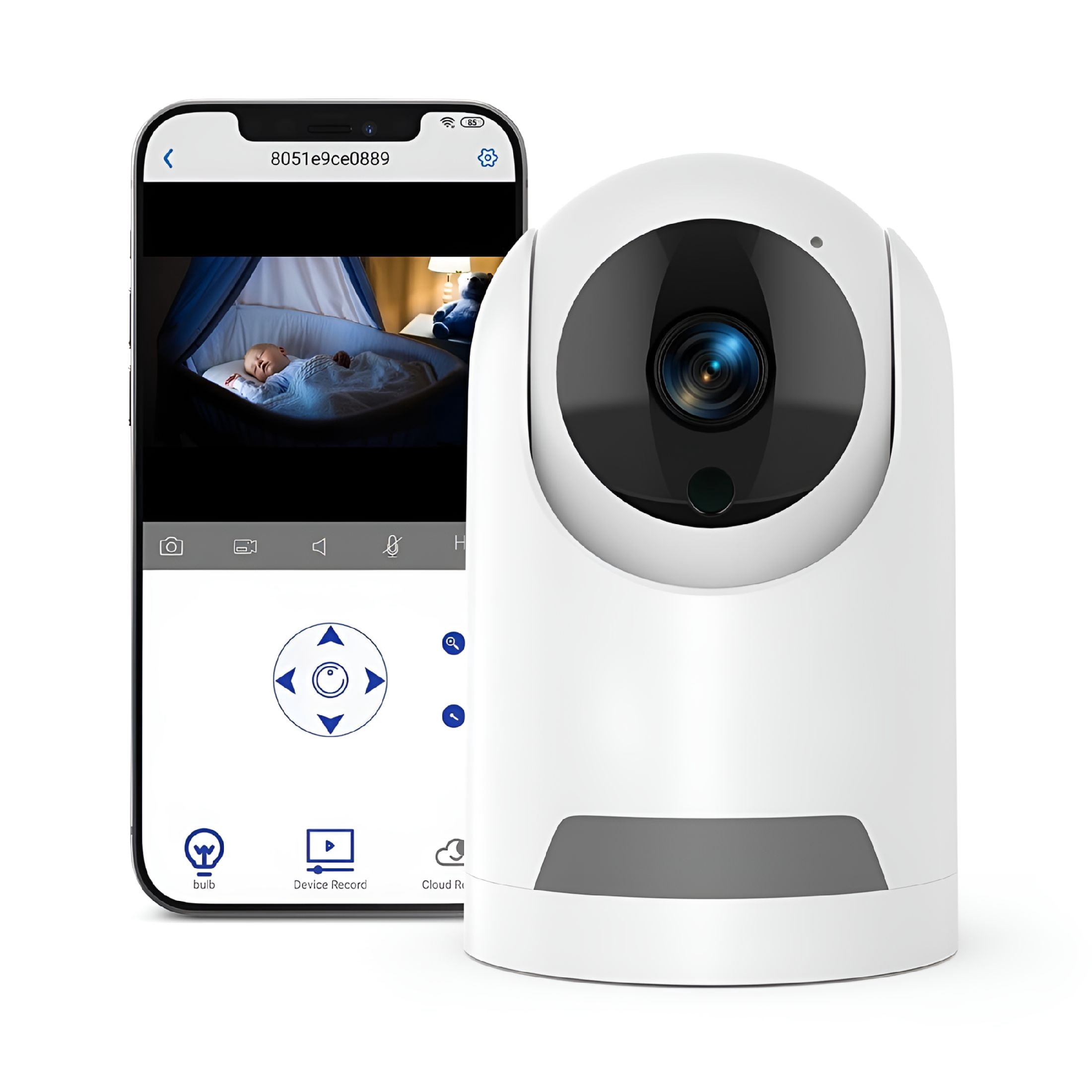 GJX 2026 New Baby Monitor,360° Wireless 5G Nanny Cam with Safety Alerts,4Mp Hd Wifi Camera for Human&Pet Detection,Home Security Camera with Two-Way Audio,Motion Tracking,Ir Night Vision