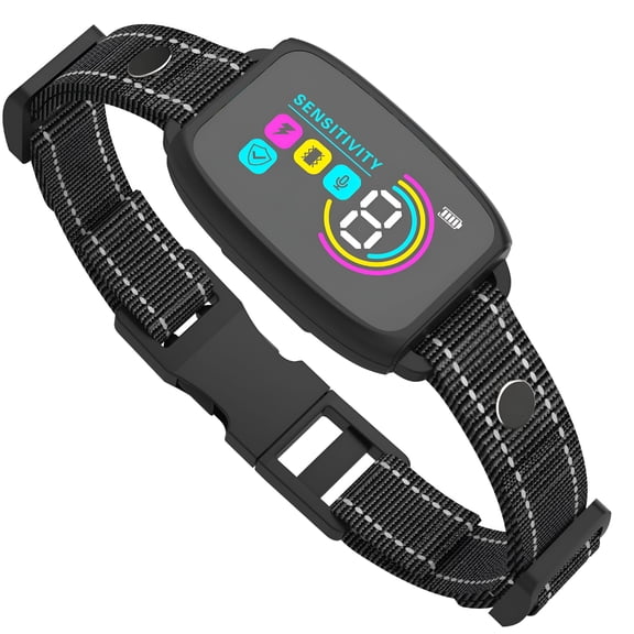 GJX 2026 New Bark Collar for Small, Medium and Large Dogs, Rechargeable Smart Bark Collar, Anti-Bark Training Collar with 8 Adjustable Sensitivity Beeping Vibrations (Black)