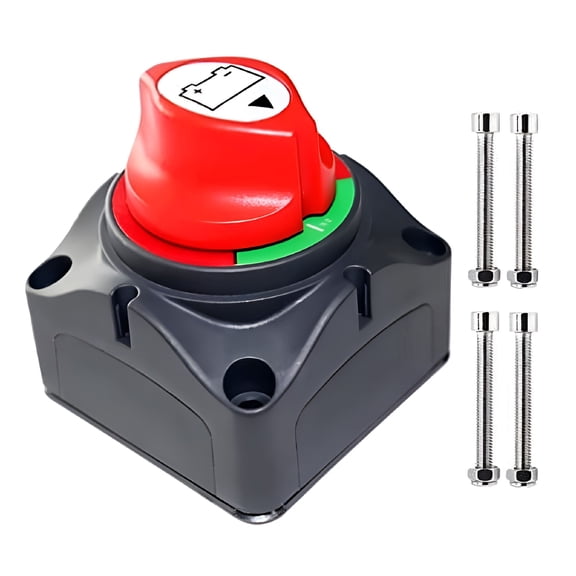 GJX 2026 New Battery Disconnect Switch Master,12V-48V Waterproof Power Isolator On-Off Kill Switch 275Amps High Current for Car Rv Marine Boat Truck Atv Vehicles