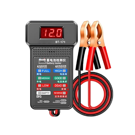 GJX 2026 New Battery Tester Car Battery Tester Multi-Function Tester 12V Battery Start Test for Car,Truck,Motorcycle,Rv