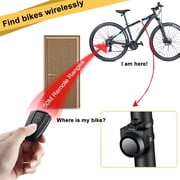 GJX 2026 New Bicycle Alarm Lock with Remote 115Db Loud Sound Anti-Theft Electric Scooter Wireless Alarm Step Away Waterproof E-Bike Security Sensor Lock