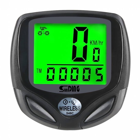 GJX 2026 New Bicycle Speedometer,Large Screen with Green Backlight Cycling Computer,Waterproof Design Cadence Sensor for Cycling,Mountain Bike,Road Bike,Training,Commuting