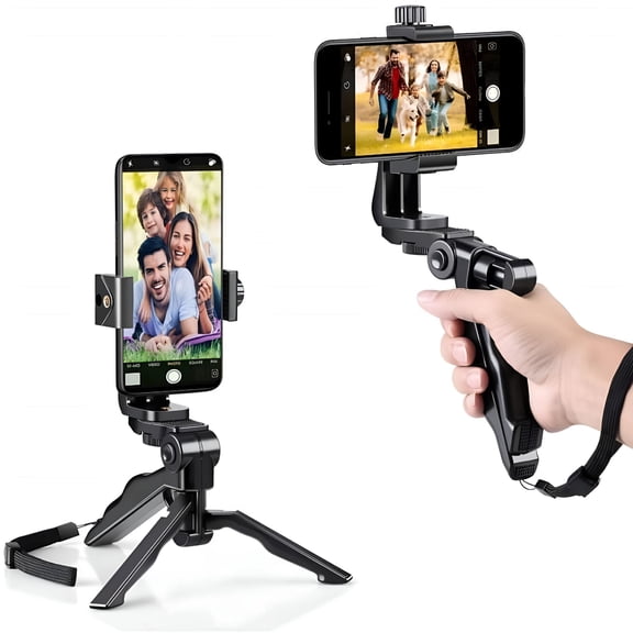 GJX 2026 New Bluetooth Phone Handheld Stabilizer Ergonomic Selfie Stick Tripod for Android for Vlogging,Video Recording,Selfies,Live Streaming,Travel,Content Creation,Outdoor Photography
