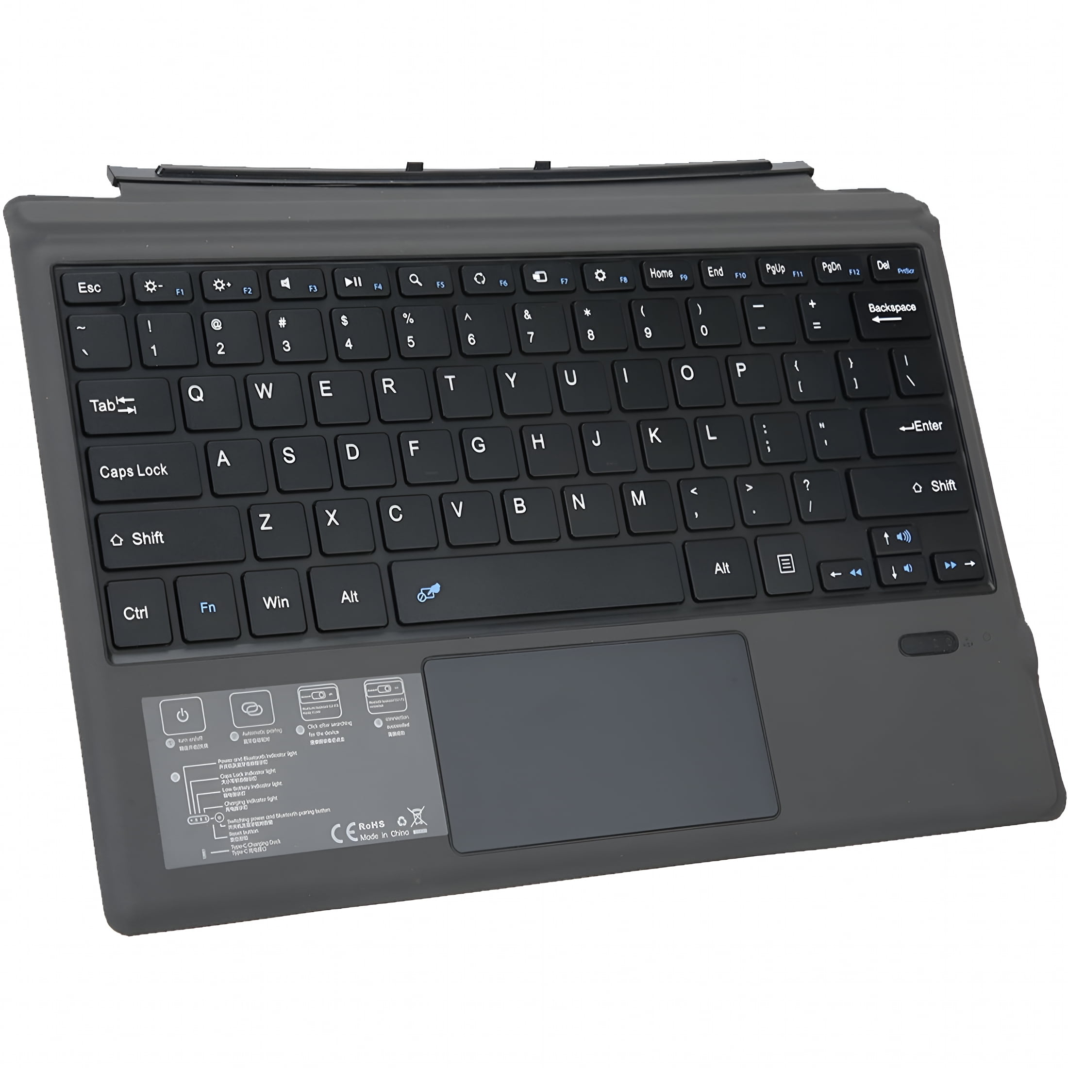 GJX 2026 New Bluetooth Wireless Magnetic Absorption Slim Keyboard for Tablet Pc for Office,Home,Travel,Study