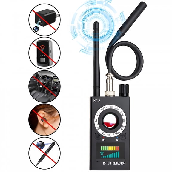 GJX 2026 New Bug Detector Anti Spy Detector Gps Tracker Detector Rf Scanner Bug Sweeper,For Security,Privacy Protection,Surveillance Detection,Home Office,Travel Security