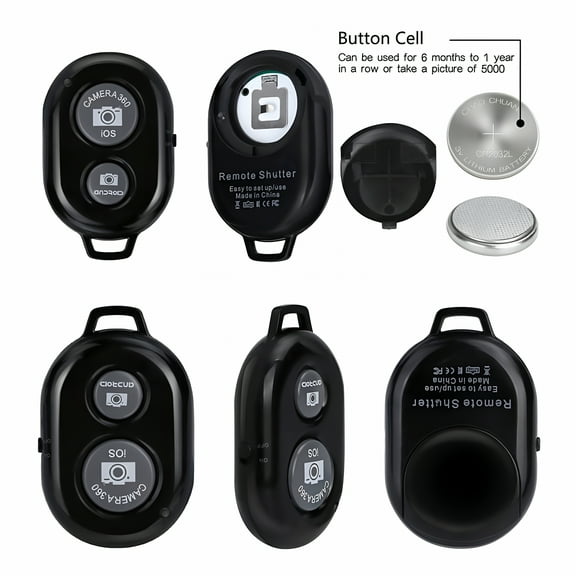 GJX 2026 New Camera Shutter Remote Control with Bluetooth Wireless Technology-Create Amazing Photos and Videos Hands-Free-Works with Most Smartphones and Tablets