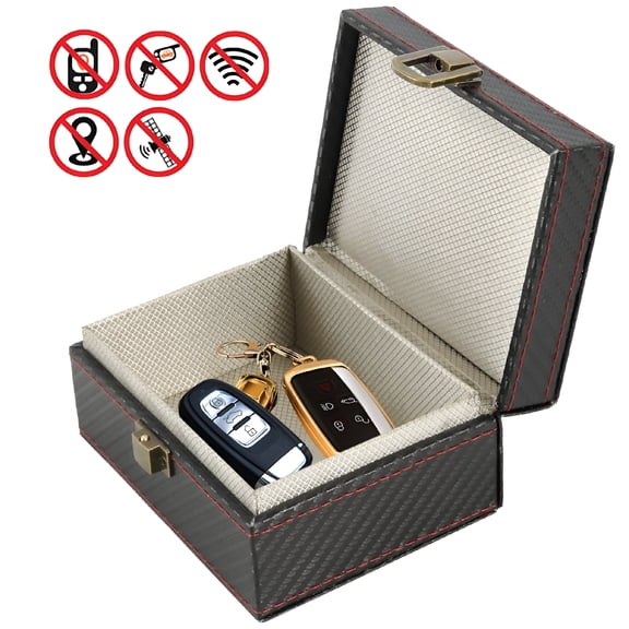 GJX 2026 New Car Key Blocker Faraday Box Car Key Signal Blocking Cage 11.6 X 9 X 5.8 Cm Keyless Entry Car Keys Box Anti-Theft Faraday Box for Keyless Car Keys Security Faraday Box for Car Keys