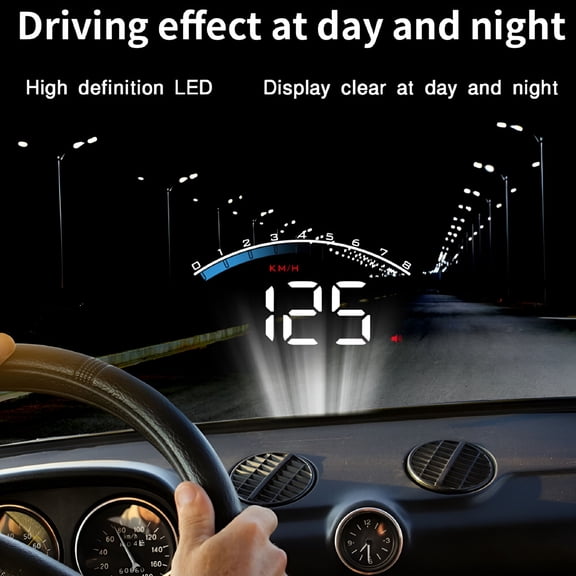 GJX 2026 New Car Odb Ii Speed/Water Temperature Led Head Up Display 3.5" Universal Obd2 Car Hud Display for Auto,Suv,Rv for Car,Suv,Rv,Truck,Van