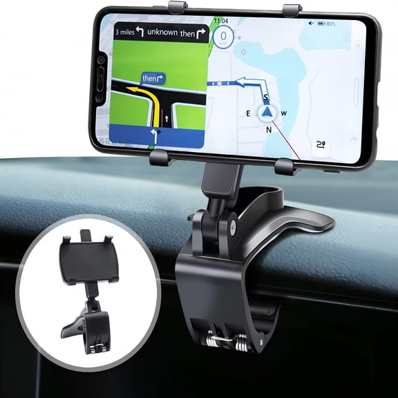 GJX 2026 New Car Phone Holder,Dashboard Car Phone Holder 360 Degree Rotation,For 4.0-6.7 Inch Smartphones for Cars,Trucks,Suvs,Vans,Road Trips(Black)