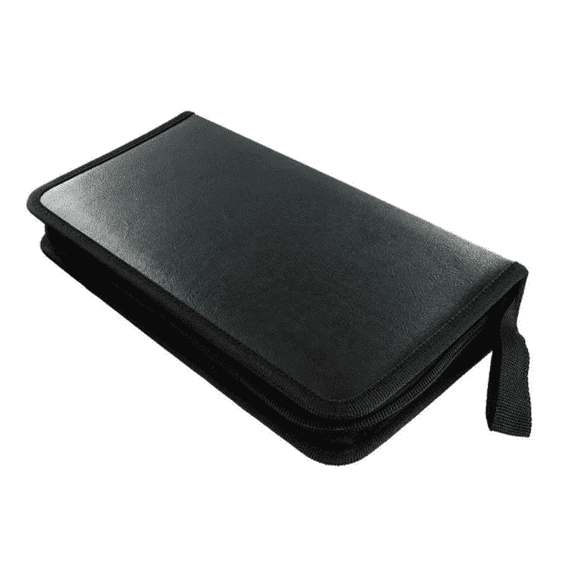 GJX 2026 New Cd Case 80 Disc Capacity Durable Stylish and Portable Dvd Storage Efficient Organizational Design Dvd Movies on Sale for Home Office Travel Dorm Black