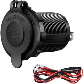 GJX 2026 New Cigarette Lighter Socket Car Marine Motorcycle Atv Rv Lighter Socket Power Outlet Socket Receptacle 12V Waterproof Plug