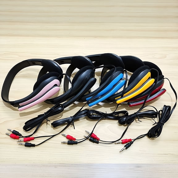 GJX 2026 New Clear Voice Usb Wired Computer Headset with Noise Reduction Mic Perfect for Call Center Office School Pc Gaming for Conference Calls,Remote Work,Online Classes,Video Chats.