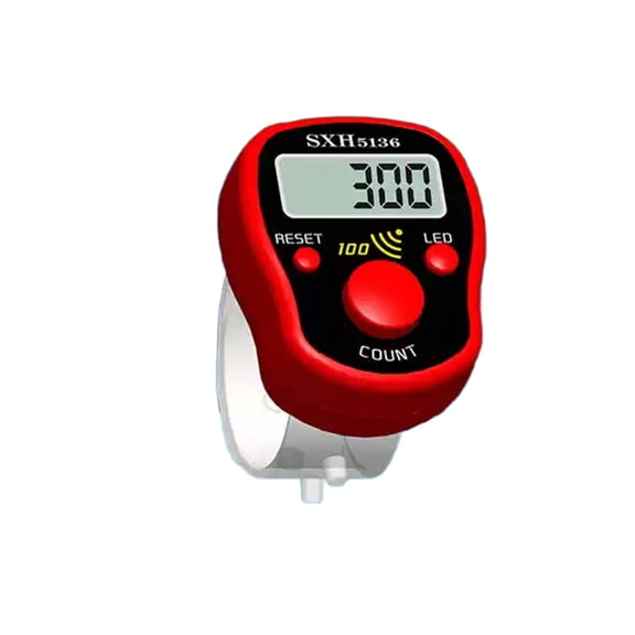 GJX 2026 New Clicker Counter Tally Counter Stitch Counter,Dark Red for Counting, Tracking, Organizing, Stitching, Tallying, Manual Counting Tasks