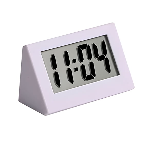 GJX 2026 New Clock Led Bedside 24H Digital Electronic Clocks Kitchen Time Date Study Student Household Triangular Travel Calendar Black for Bedroom,Desk,Office,Study