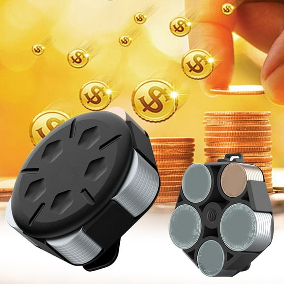 GJX 2026 New Coin Organizer 5 in 1 Coin Sorter Coin Counter Change Counter Machine Pennies Nickels Dimes Quarters Holder Coin Classifier Counting Tool